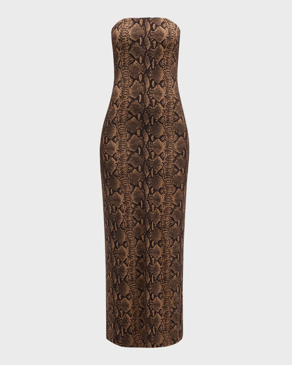 Delora Strapless Midi Dress